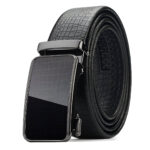 Ceinture cuir aspect crocodile