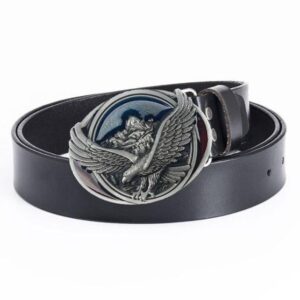 Ceinture en cuir avec aigle