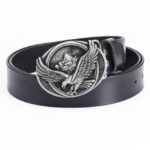 Ceinture en cuir avec aigle