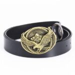 Ceinture en cuir avec aigle