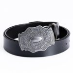 Ceinture en cuir avec boucle western