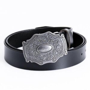 Ceinture en cuir avec boucle western