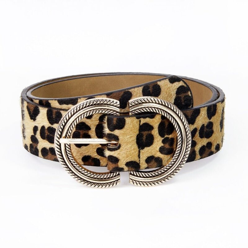 Leopard Print Women's Belt