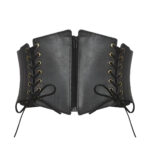 Lexy Model Corset Belt with Zip Closure and Side Lacing