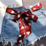 Linda Model Heart Pattern Sash Belt