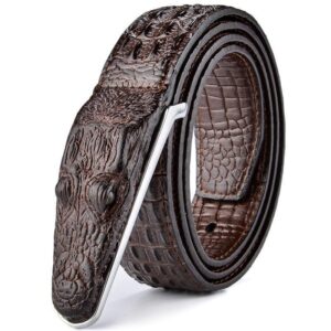 Ceinture crocodile pour homme