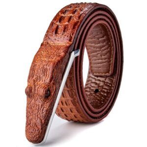 Ceinture crocodile pour homme