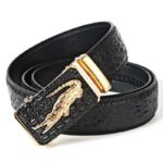 Ceinture de costume crocodile pour homme