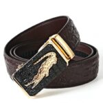 Ceinture de costume crocodile pour homme