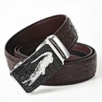 Ceinture de costume crocodile pour homme