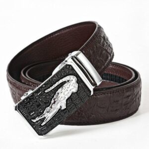 Ceinture de costume crocodile pour homme