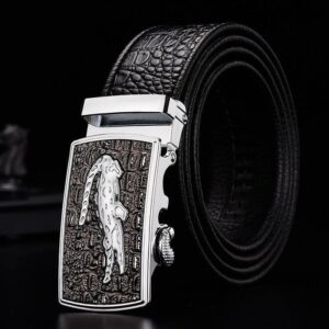 Ceinture de costume crocodile pour homme
