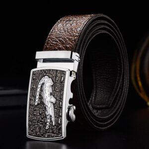 Ceinture de costume crocodile pour homme