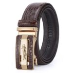 Ceinture de costume crocodile pour homme