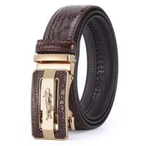 Ceinture de costume crocodile pour homme