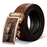 Ceinture de costume crocodile pour homme