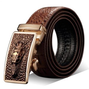 Ceinture de costume crocodile pour homme