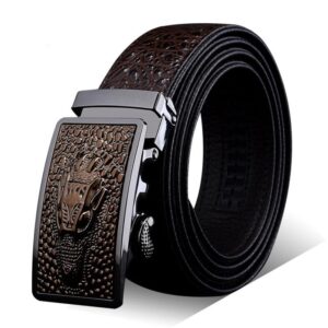 Ceinture de costume crocodile pour homme