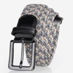 Ceinture tressée élastique pour homme