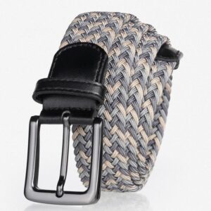 Ceinture tressée élastique pour homme