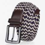 Ceinture tressée élastique pour homme