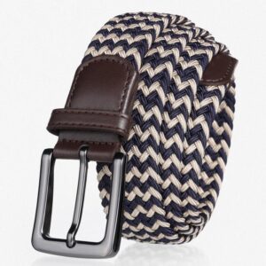 Ceinture tressée élastique pour homme