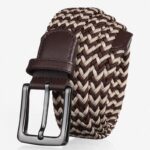 Ceinture tressée élastique pour homme