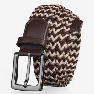 Ceinture tressée élastique pour homme
