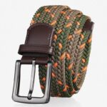 Ceinture tressée élastique pour homme
