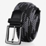 Ceinture tressée élastique pour homme