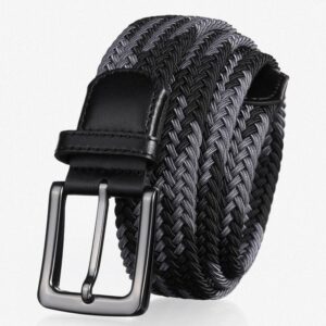 Ceinture tressée élastique pour homme