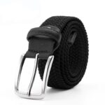 Ceinture tressée élastique pour homme