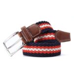 Ceinture tressée élastique pour homme
