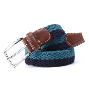 Ceinture tressée élastique pour homme