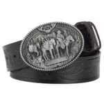 Ceinture Western en cuir pour homme
