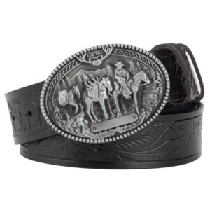 Ceinture Western en cuir pour homme