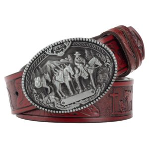 Ceinture Western en cuir pour homme