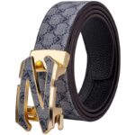 Ceinture de costume en cuir pour homme