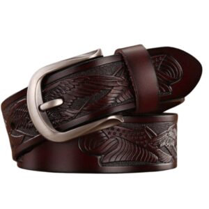 Ceinture Western en cuir pour homme