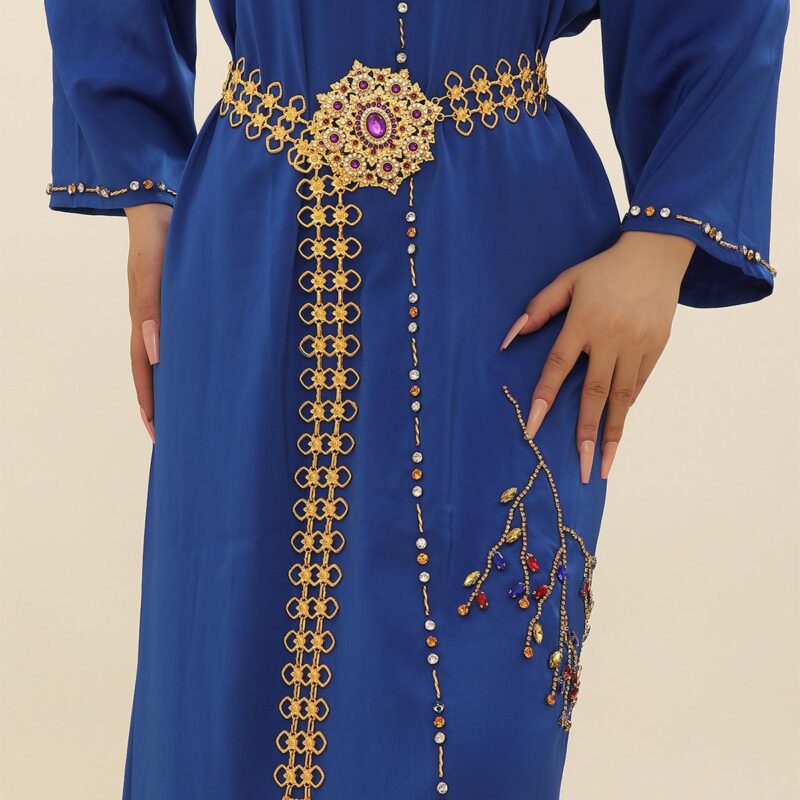 Moroccan Belt in Purple and Gold