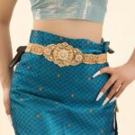 Moroccan Belt with Diamond Flower Patterns