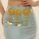 Moroccan Belt with Large Floral Patterned Discs