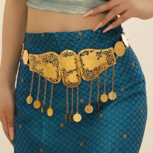 Moroccan Belt with Large Patterns and Medallions