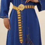 Moroccan Belt with Multicoloured Floral-Look Central Jewel