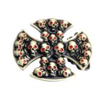 Multiple Skull Heads Belt Buckle