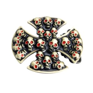 Multiple Skull Heads Belt Buckle