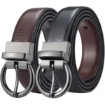Ceinture réversible 2 en 1 en cuir pour femme