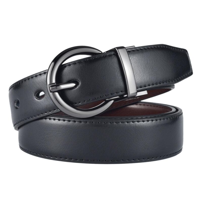 Reversible 2-in-1 Leather Belt for Women