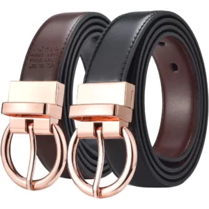Ceinture réversible 2 en 1 en cuir