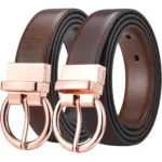 Ceinture réversible 2 en 1 en cuir